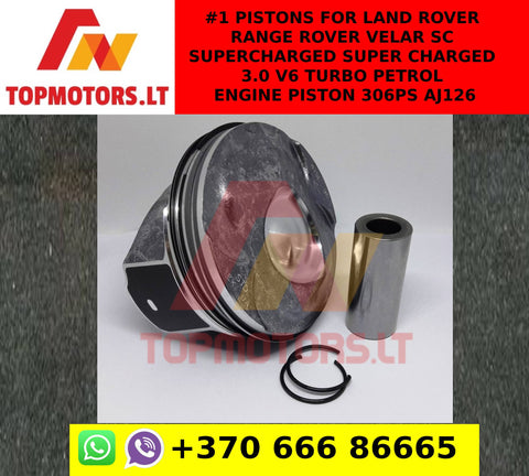 #1 Pistons for Land Rover Range Rover Velar sc supercharged super charged 3.0 v6 turbo petrol engine piston 306PS AJ126