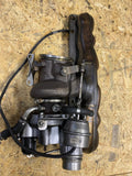 10-16 BMW F07 F12 F13 F10 535 3.0L N55 TURBO CHARGER W/ EXHAUST MANIFOLD 7583908