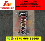 Cylinder Block For BMW 3.0 3,0 Petrol Engine Code N53B30A PART NUMBER 7 558 321 / 7558321