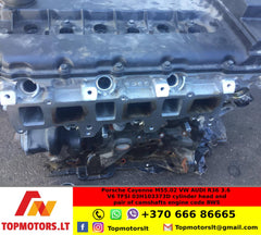 Porsche Cayenne M55.02 VW AUDI R36 3.6 V6 TFSI 03H103373D cylinder head and pair of camshafts engine code BWS