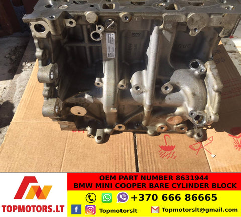 OEM part number 8631944 bmw mini cooper bare cylinder block