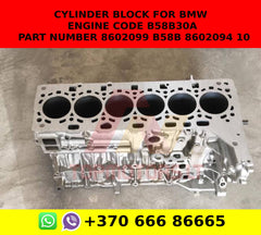 Cylinder block for bmw engine code b58b30a part number 8602099 b58b 8602094 10