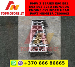 BMW 3 SERIES E90 E91 E92 E93 325D M57D30A ENGINE CYLINDER HEAD part number 7800003