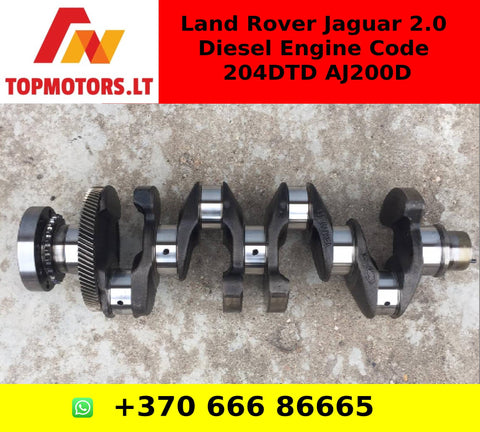 CRANKSHAFT FOR Land Rover Jaguar 2.0 Diesel Engine Code 204DTD AJ200D part number g4d3ea