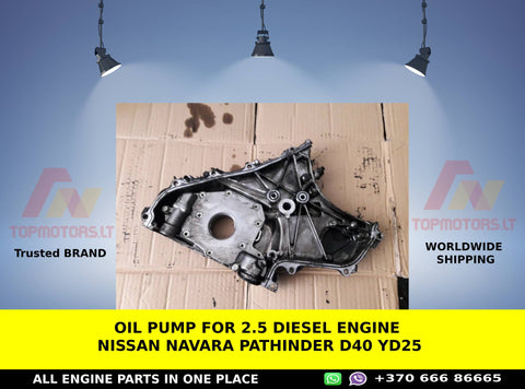 Oil pump for 2.5 diesel engine NISSAN NAVARA PATHINDER d40 yd25