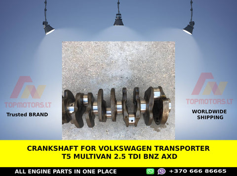 CRANKSHAFT FOR VOLKSWAGEN TRANSPORTER T5 MULTIVAN 2.5 TDI BNZ AXD