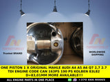 One PISTON 1 x Original MAHLE AUDI A4 A5 A6 Q7 2,7 2.7 TDi ENGINE CODE CAN 163PS 190 PS Kolben 83L82 d=83,01mm MORE AVAILABLE!!!