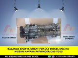 Balance shafts shaft for 2.5 diesel engine NISSAN NAVARA PATHINDER d40 yd25
