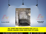 Oil Sump Pan for hyundai kia 2.0 2.2 diesel engine code d4ea may fit d4eb