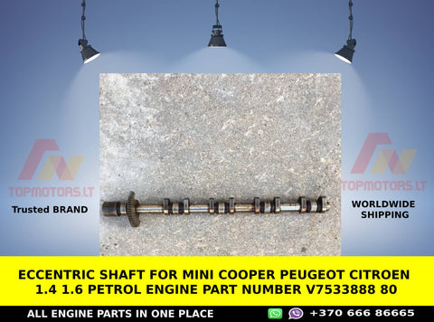 Eccentric shaft for mini cooper peugeot citroen 1.4 1.6 petrol engine part number v7533888 80