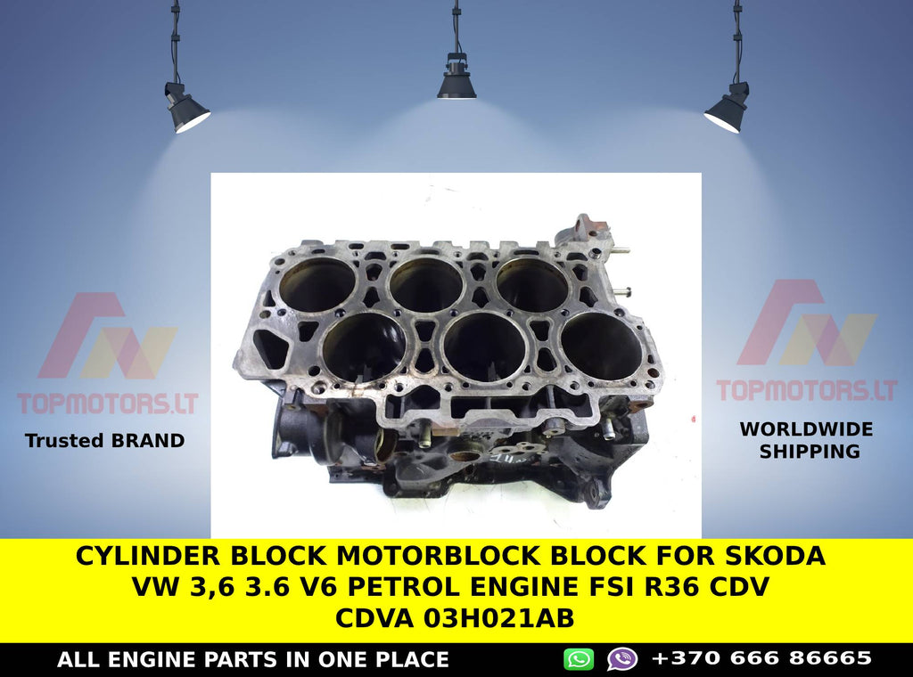 Solid V6 Engine Block V6 Engine Block