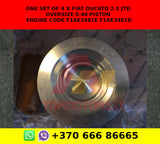 One set of 4 x Fiat Ducato 2.3 jtd Oversize 0.40 piston engine code F1ae3481e f1ae3481d