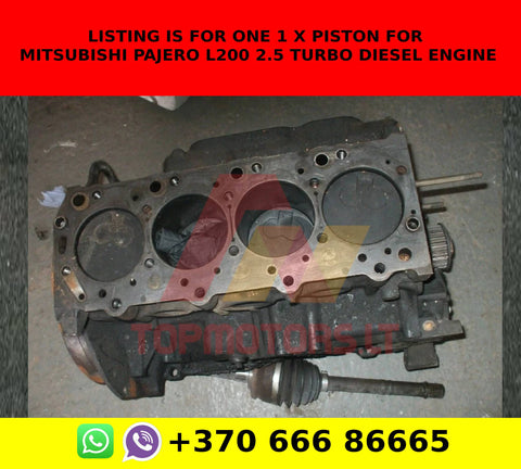Listing is for one 1 x Piston for mitsubishi pajero l200 2.5 turbo diesel engine