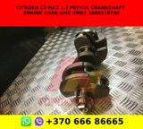 CITROEN C3 MK2 1.2 PETROL CRANKSHAFT ENGINE CODE HMZ HM01 1608518780