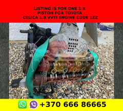 Listing is for One 1 x Piston for toyota celica 1.8 vvti engine code 1zz