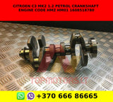 CITROEN C3 MK2 1.2 PETROL CRANKSHAFT ENGINE CODE HMZ HM01 1608518780