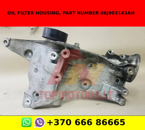 OIL FILTER HOUSING, PART NUMBER 06J903143AH