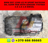 BMW E87 120D LCI M SPORT N47D20A OIL SUMP PAN WITH SENSOR 7797969 2.0 1.6 1.8 diesel