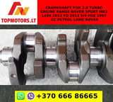 Crankshaft for 2.0 TURBO ENGINE RANGE ROVER SPORT MK2 L494 2013 TO 2013 SI4 HSE 1997 CC PETROL LAND ROVER