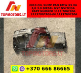 2010 Oil sump pan BMW X5 X6 3,0 3.0 Diesel N57 N57D30A PART NUMBER 1113 7807806 11137807806-06 11137807806