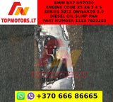 BMW N57 n57d30 engine code  X5 X6 3 4 5 SERIES 2012 ONWARDS 3.0 DIESEL OIL SUMP PAN part number 1113 7823203