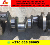 BMW OEM 750 650 550 X5 X6 2006-2010 N62 4.8L V8 PETROL ENGINE CRANKSHAFT 7524842 N62B48