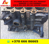 CYLINDER BLOCK FOR 2011 RENAULT KANGOO 1.5 DCI K9KB802 K9K B 802 K9K 800 802 ENGINE CODES