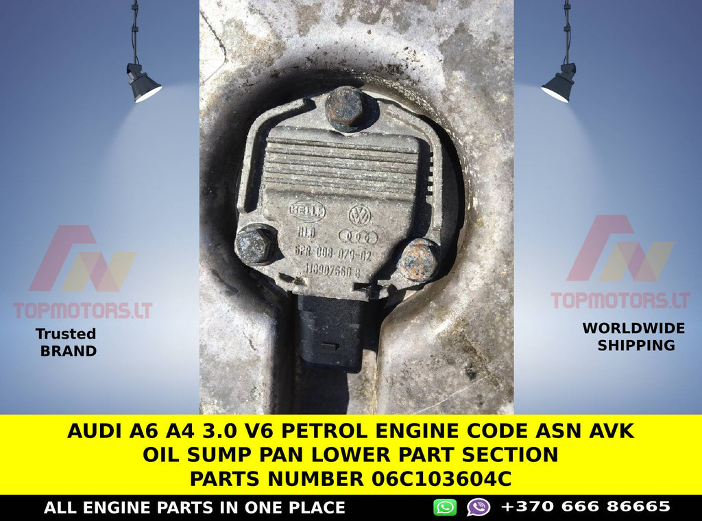 AUDI A6 A4 3.0 V6 PETROL ENGINE CODE ASN AVK OIL SUMP PAN LOWER PART S ...