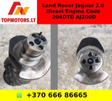 CRANKSHAFT FOR Land Rover Jaguar 2.0 Diesel Engine Code 204DTD AJ200D part number g4d3ea