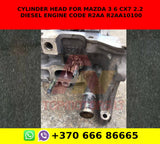 Cylinder head for Mazda 3 6 cx7 2.2 diesel engine code r2aa r2aa10100