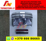 Set of 8 pcs Pistons For Mercedes Benz W221 S500 ML500 GL500 with 4.7 V8 CGI Petrol 278.932 M278 278 GL CLASS GL450 270KW MB MERCEDES-BENZ 8x Piston