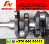 Crankshaft for 2.0 TURBO ENGINE RANGE ROVER SPORT MK2 L494 2013 TO 2013 SI4 HSE 1997 CC PETROL LAND ROVER