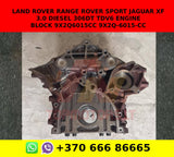 LAND ROVER RANGE ROVER SPORT JAGUAR XF 3.0 DIESEL 306DT TDV6 ENGINE BLOCK 9X2Q6015CC 9X2Q-6015-CC