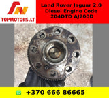 CRANKSHAFT FOR Land Rover Jaguar 2.0 Diesel Engine Code 204DTD AJ200D part number g4d3ea