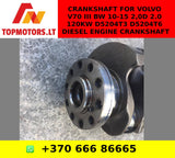Volvo V70 III BW 10-15 2,0D 2.0 120KW D5204T3 D5204T6 Diesel Engine Crankshaft Kurbelwelle
