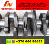 Crankshaft for 2.0 TURBO ENGINE RANGE ROVER SPORT MK2 L494 2013 TO 2013 SI4 HSE 1997 CC PETROL LAND ROVER