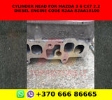 Cylinder head for Mazda 3 6 cx7 2.2 diesel engine code r2aa r2aa10100