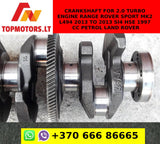 Crankshaft for 2.0 TURBO ENGINE RANGE ROVER SPORT MK2 L494 2013 TO 2013 SI4 HSE 1997 CC PETROL LAND ROVER