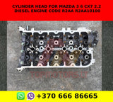 Cylinder head for Mazda 3 6 cx7 2.2 diesel engine code r2aa r2aa10100