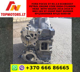 FORD FOCUS ST RS 2.0 ECOBOOST PETROL ENGINE code r9da CYLINDER HEAD with valves 2014-2018 III MK3 16V ST 250HP part number RFCJ5E6090EB rfcj5-6090-eb