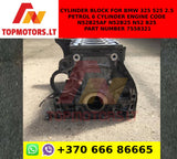 Cylinder block for bmw 325 525 2.5 petrol 6 cylinder engine code n52b25af n52b25 n52 b25 part number 7558321