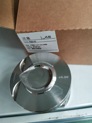 Piston for Mini cooper s 1.6 turbo charged petrol engine n14b16a and n14b16c 0.5 size 77.5