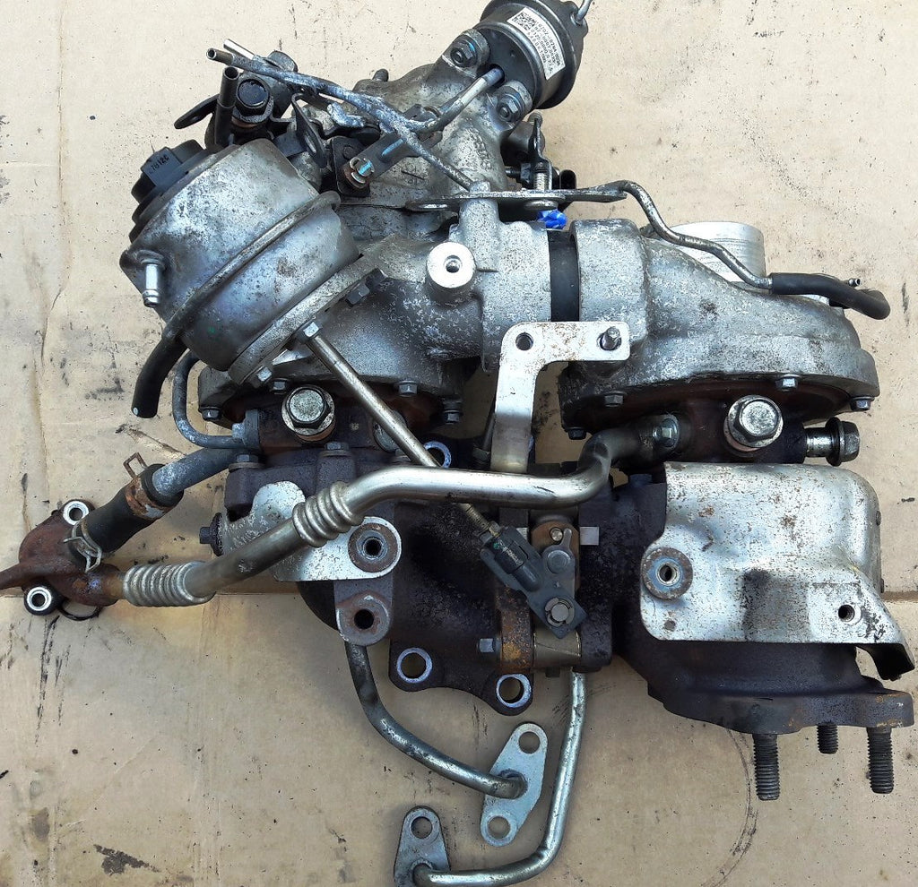 ENGINE TWIN TURBO CHARGER SH01-13700 810357-0002 810356-0002 MAZDA 2.2 ...