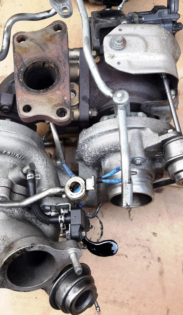 ENGINE TWIN TURBO CHARGER SH01-13700 810357-0002 810356-0002 MAZDA 2.2 ...