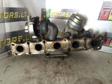 2010 D5244T10 VOLVO D5 2.4 T10 DIESEL TWO STAGE TURBO THIRD GENERATION COMMON RAIL SYSTEM ENGINE EX EXHAUST MANIFOLD TURBO CHARGER