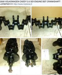 2009 VOLKSWAGEN CADDY 2.0 SDI ENGINE BST CRANKSHAFT