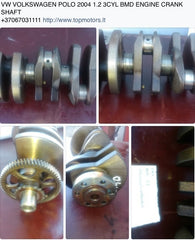 VW VOLKSWAGEN POLO 2004 1.2 3CYL BMD ENGINE CRANK SHAFT