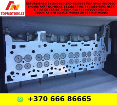 Refurbished Cylinder Head 8515145 For BMW m50d N57D30C ENGINE PART NUMBERS 11128573401 11128506591 N57X 5 7 X5 X6 SERIES M50DX F10 F11 M550DX F01 LCI 750DX X5 E70 LCI F15 M50DX X6 E71 F16 M50DX