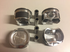 4 new piston pistons and rings 4x Kolben Satz Nissan Evalia Juke F15 Qashqai 1,6 1.6 16V 160 SR HR16 HR16DE NEU