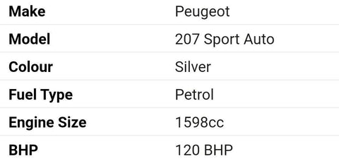 PEUGEOT 207 2006-2012 1.6 PETROL BARE ENGINE 5FW